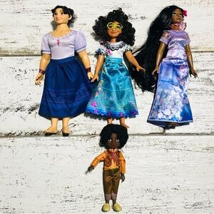 Disney Encanto Doll Set, Mirabel, Luisa, Isabela, & Antonio Great Condition